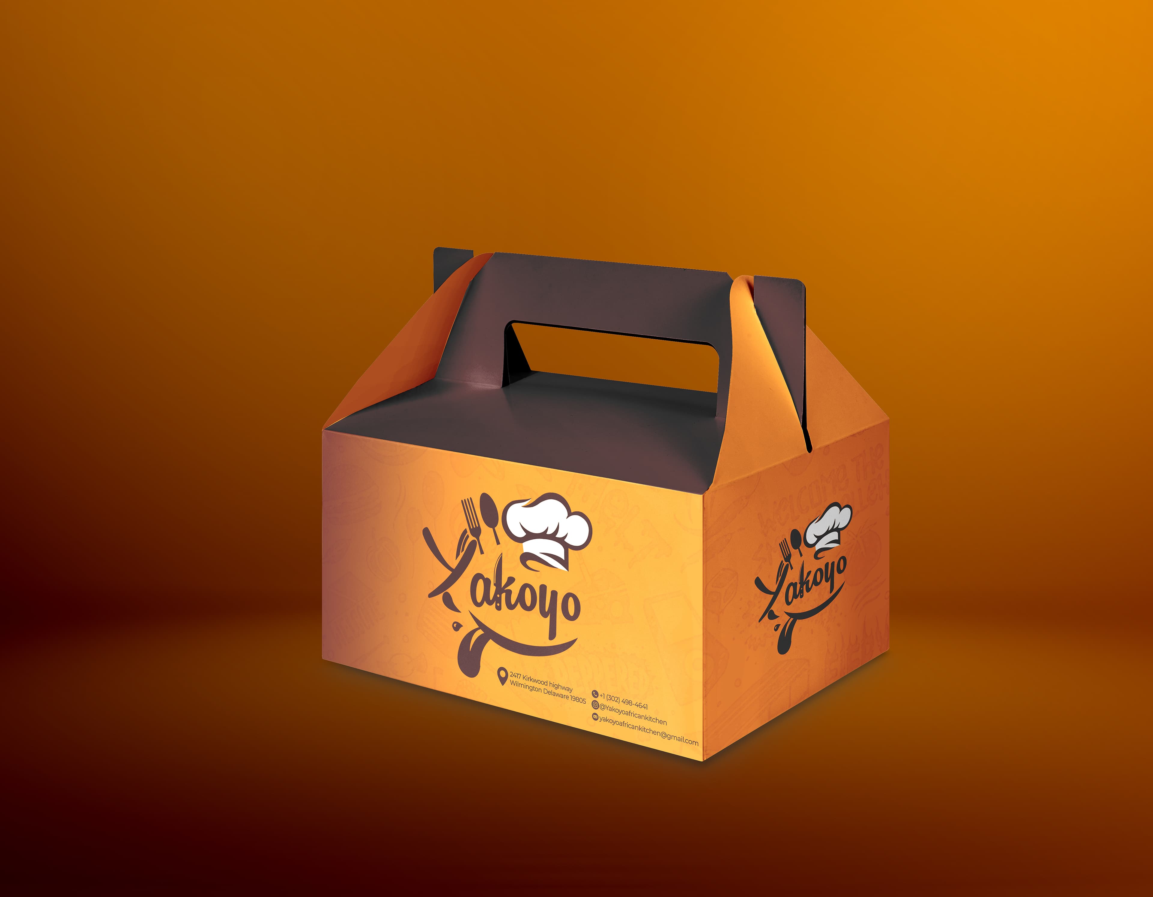 Branded takeaway box